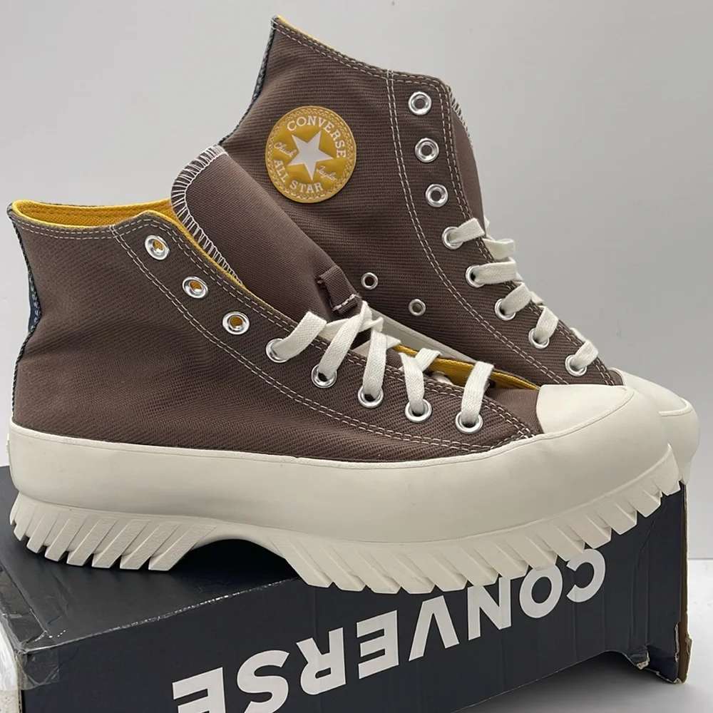 Converse Men’s High-Top Platform Sneakers A03808C CTAS LUGGED 2.0 HI SQUIRREL FR